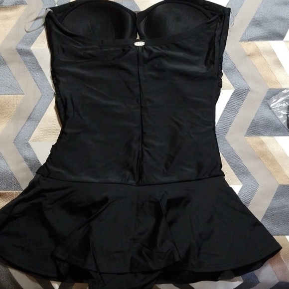 Black One Piece Swimsuit - Picture 3 of 4